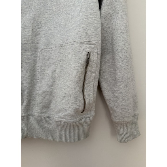 Lauren Ralph Lauren Sweatshirt Women L Full Zip Mock Neck Gray Spring Pickleball - Picture 7 of 13